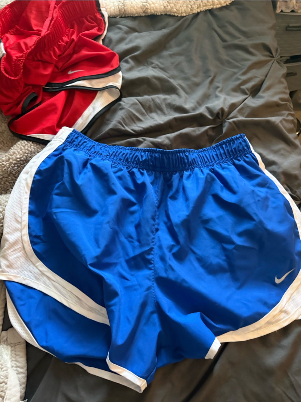 Nike Royal Blue Training Shorts with White Logo